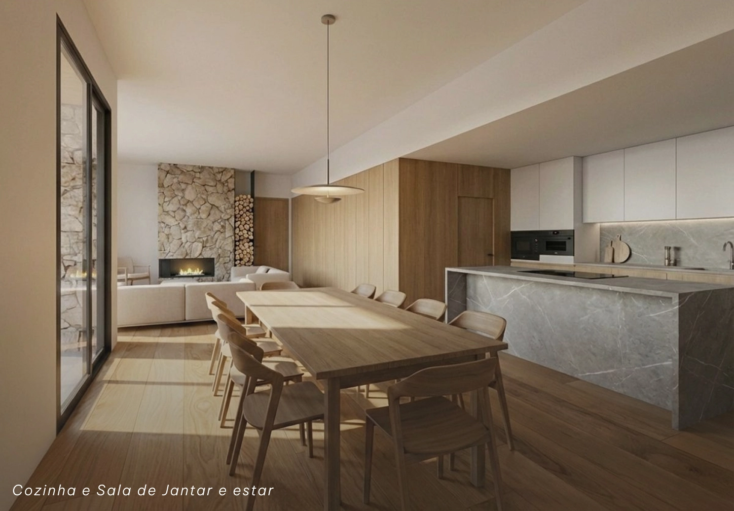 Cozinha e Sala de Jantar e estar